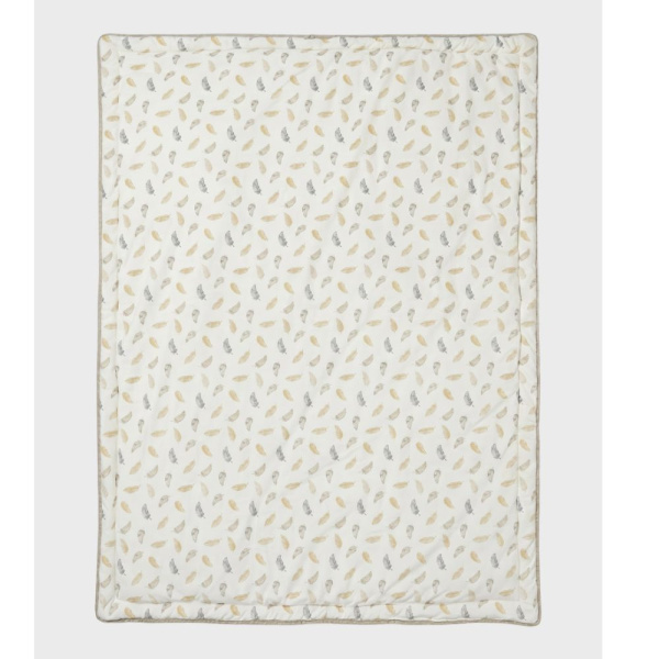 Couverture 100x140 cm en veloudoux plumes de lune Noukies