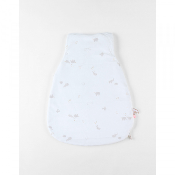 Gigoteuse 50 cm en veloudoux bali, moka & snow Noukies