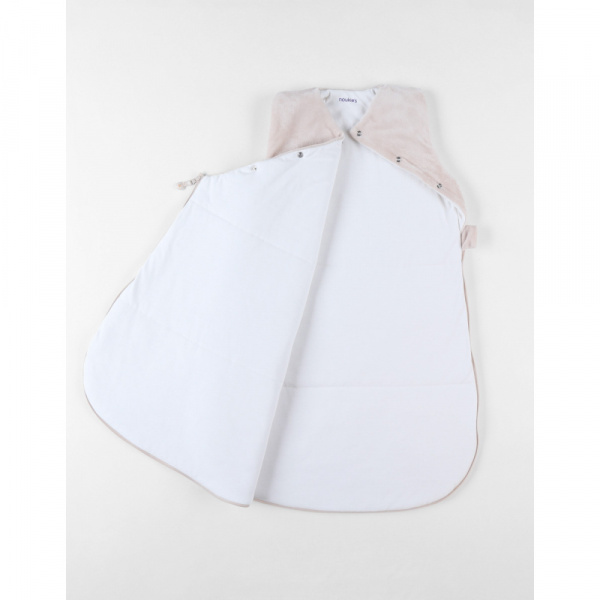 Gigoteuse 70cm en veloudoux bali, moka & snow Noukies