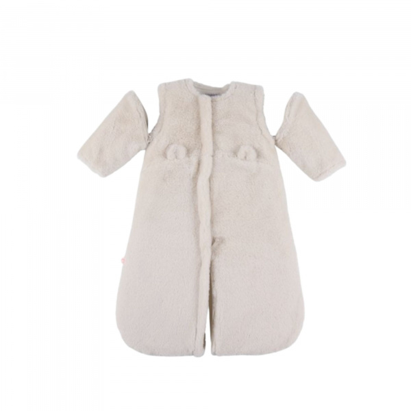 Gigoteuse bébé 70cm fausse fourrure beige mix and match Noukies