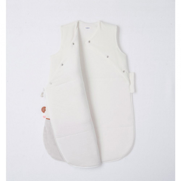 Gigoteuse babou 70cm en veloudoux blanc Noukies