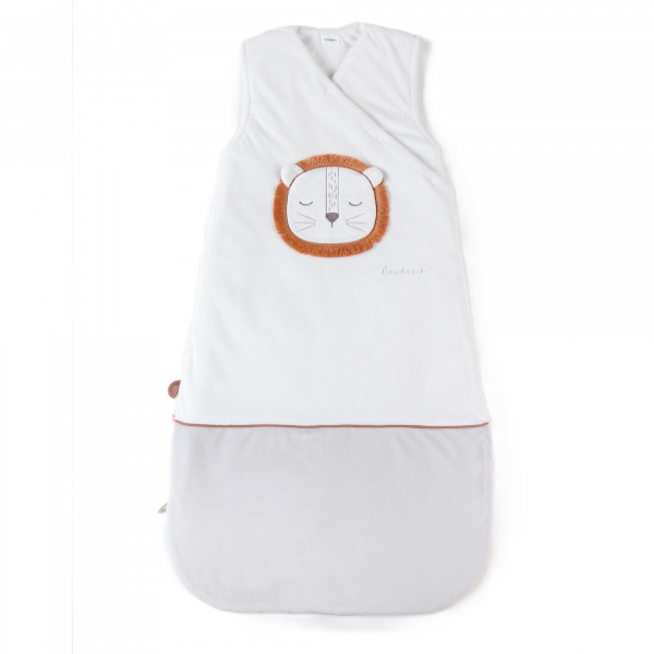 Gigoteuse babou 100cm en veloudoux blanc Noukies