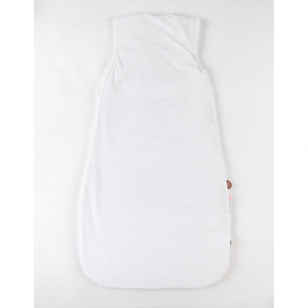 Gigoteuse babou 100cm en veloudoux blanc Noukies