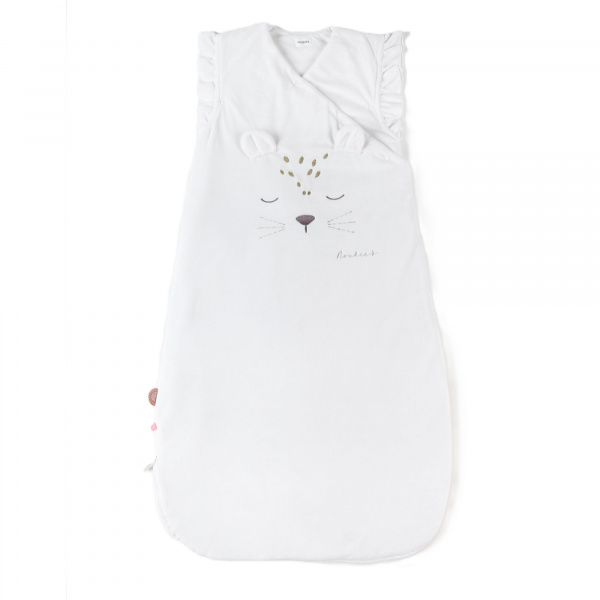 Gigoteuse kendi 100 cm en veloudoux écru Noukies