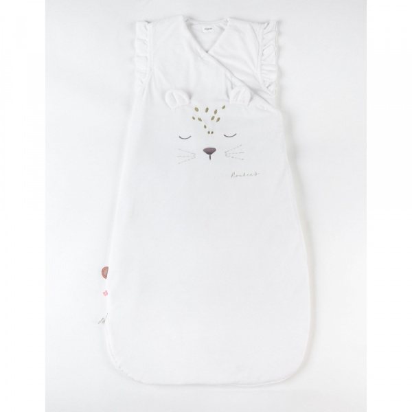 Gigoteuse kendi 100 cm en veloudoux écru Noukies