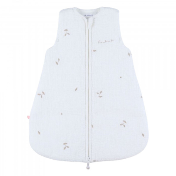 Gigoteuse 50 cm mousseline brodée - blanc Noukies