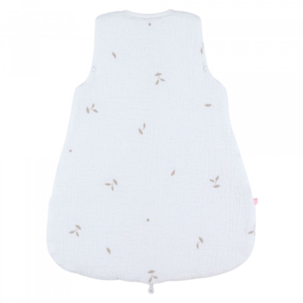 Gigoteuse 70cm jersey ouatiné brodée- blanc - mix and match Noukies