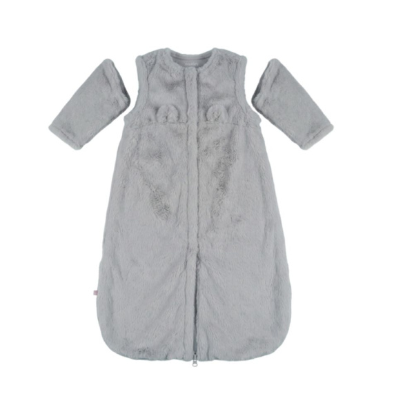 Gigoteuse bébé 100cm fausse fourrure gris Noukies