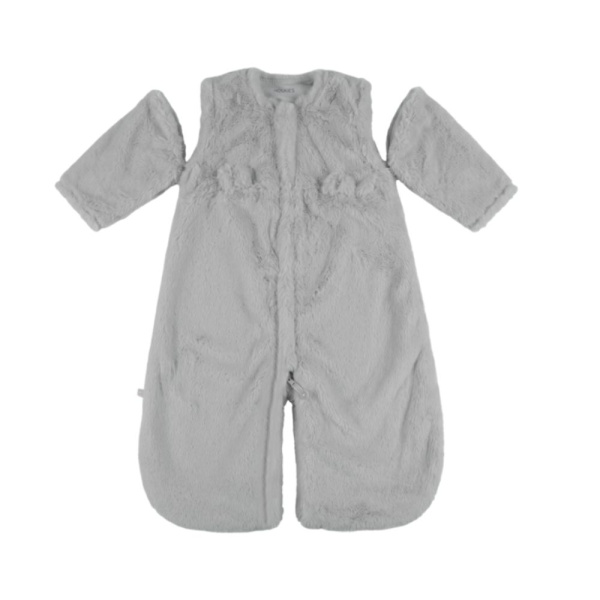 Gigoteuse bébé 70cm fausse fourrure gris Noukies