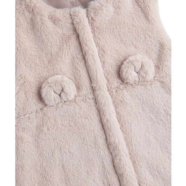 Gigoteuse bébé 100cm fausse fourrure rose Noukies
