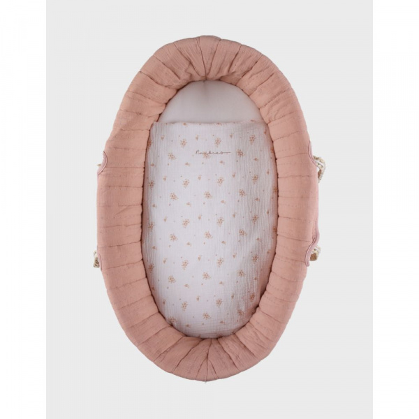 Couffin bébé, mousseline de coton bio Noukies