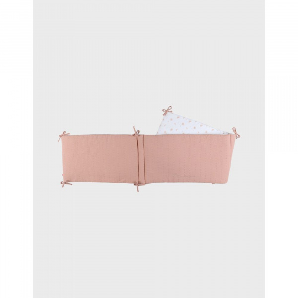 Tour de lit, mousseline bio - fleurs d'antan Noukies