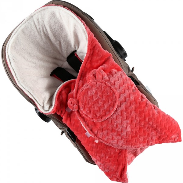 Couverture promenade groloudoux rose moyen