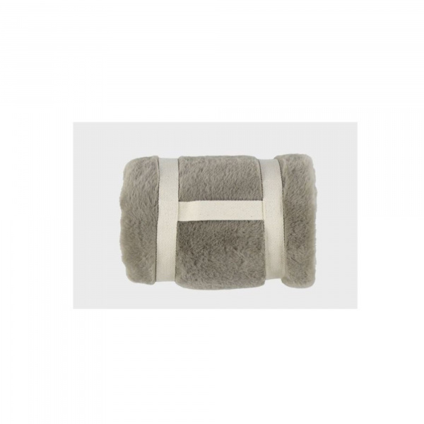 Couverture bébé 75 x 100cm en fausse fourrure kaki mix & match Noukies