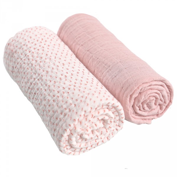 2 Draps-Housse Babybay Jersey 100% Coton - Blanc 89x50cm Pour Maxi/Midi/Comfort