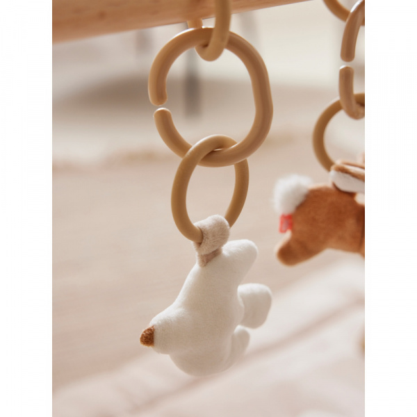 Arche d'éveil en bois + set de jouets d'activités bali, moka & snow Noukies