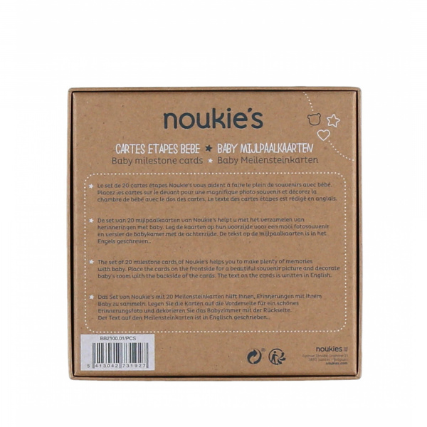 Cartes photos souvenirs marrons Noukies