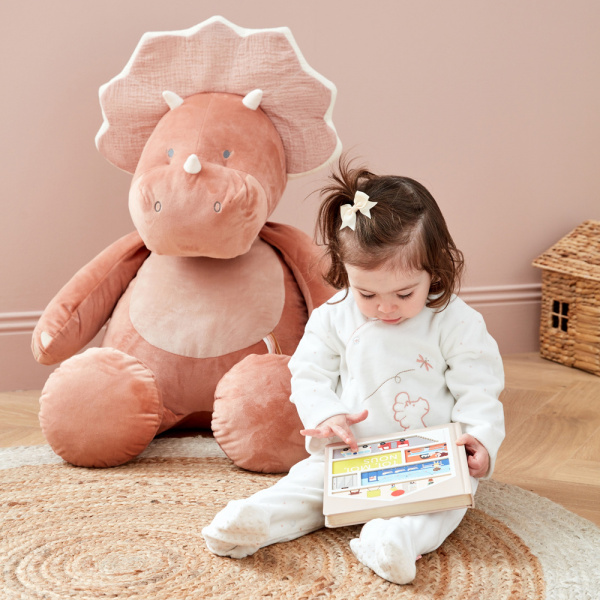 Peluche géante popsie rose 80 cm Noukies