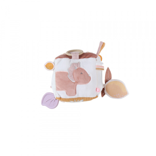 Jouet d'éveil bébé cube d'activités popsie gigi et louli Noukies