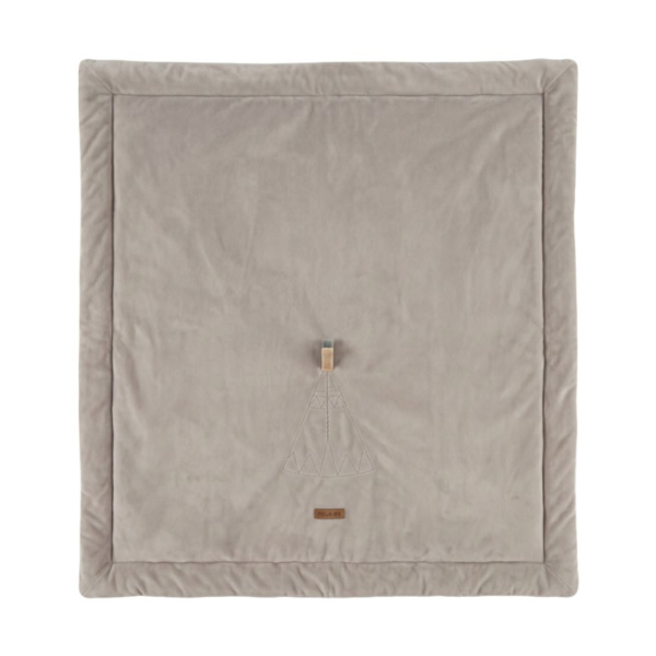 Tapis de jeu et de parc reversible 100cm en veloudoux plumes de lune Noukies
