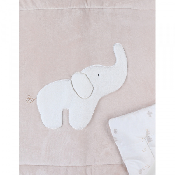 Tapis de jeu et de parc bali, moka & snow 75x95cm Noukies