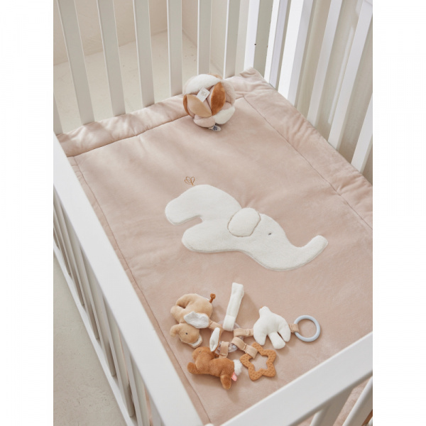 Tapis de jeu et de parc bali, moka & snow 75x95cm Noukies