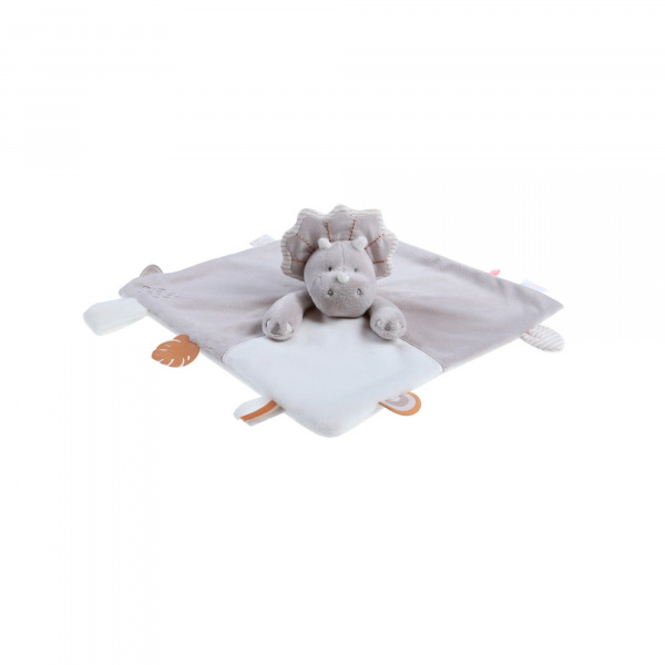 Doudou rhinocéros tout doux gris Noukies