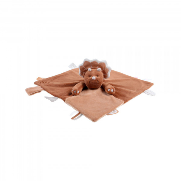 Doudou rhinocéros tout doux marron Noukies