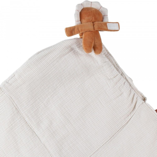 Couverture d'éveil en mousseline de coton lion Noukies