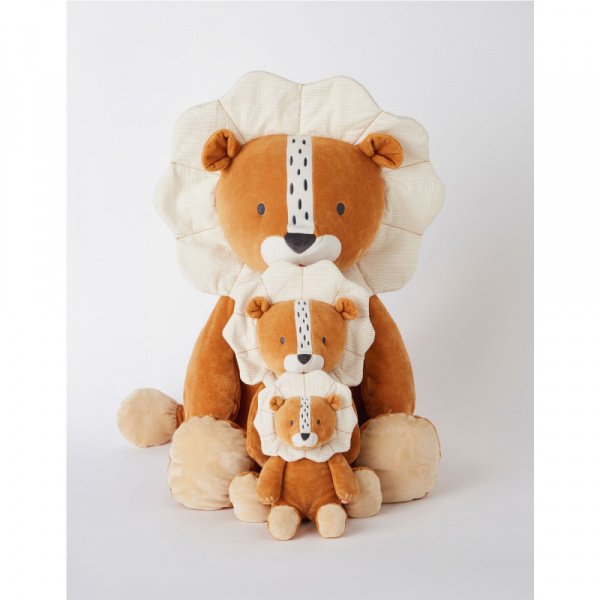 Peluche babou géante en veloudoux marron Noukies