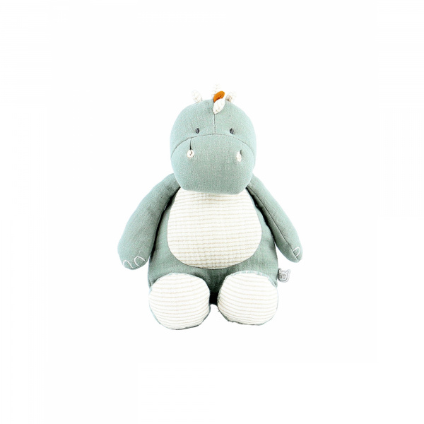 Peluche dinosaure vert sauge - 25 cm Noukies