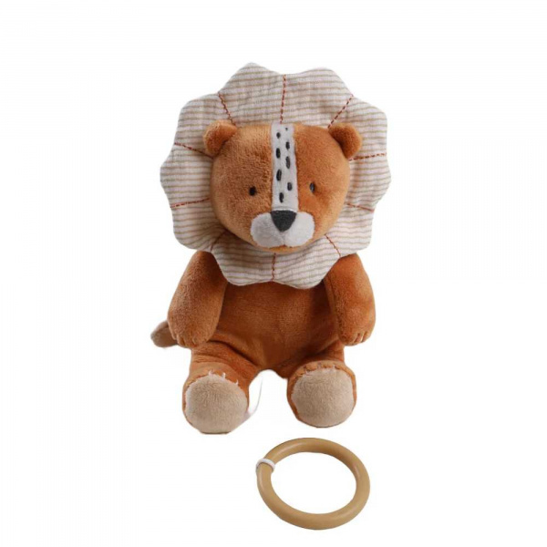 Peluche babou mini musicale en veloudoux caramel Noukies