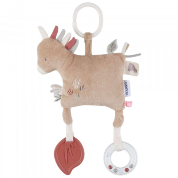 Peluche d'activité de voyage - cheval toffee Noukies