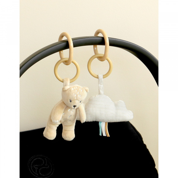 Lot de 4 peluches d'activités pour arche d'éveil babou & kendi Noukies