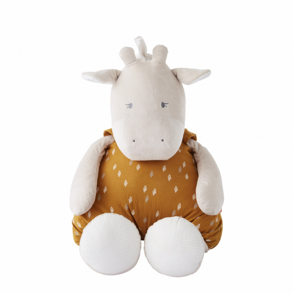 Peluche géante girafe moutarde - 80 cm Noukies