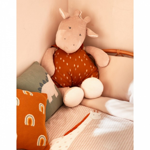 Peluche géante girafe moutarde - 80 cm Noukies