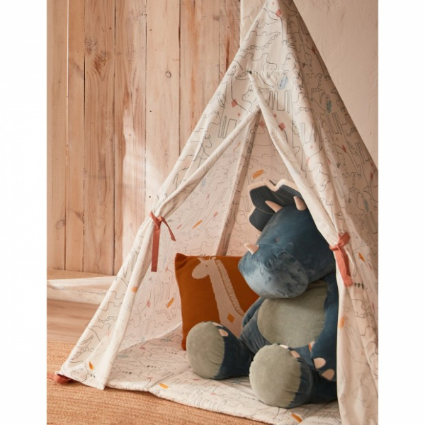 Peluche géante ops bleu - 80 cm Noukies