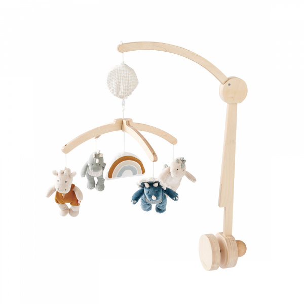 Mobile musical en bois stegi, tiga & ops Noukies