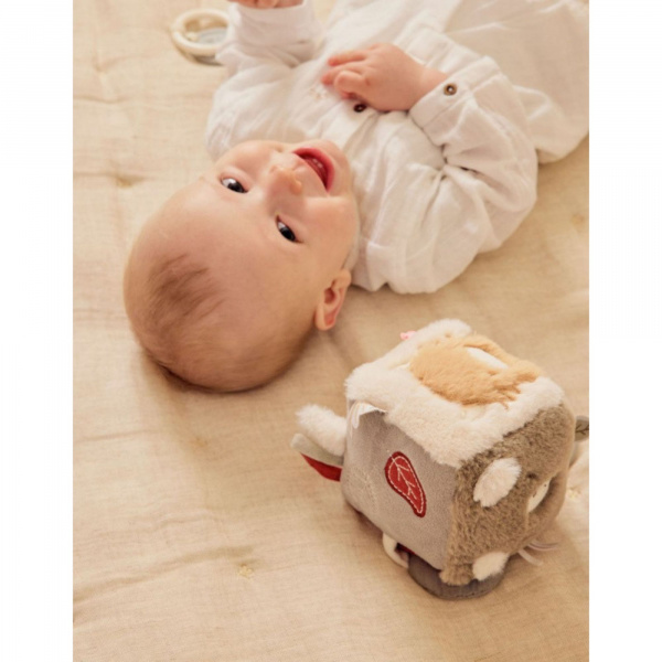 Cube d'activités sensoriel fluffy / orso & lily en veloudoux Noukies