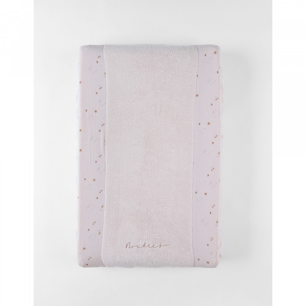Matelas à langer 45x67cm + housse éponge colombes du bonheur Noukies
