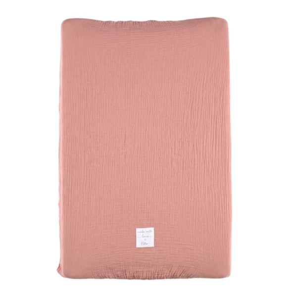 Attache-tétine universelle en coton bio rose Noukies