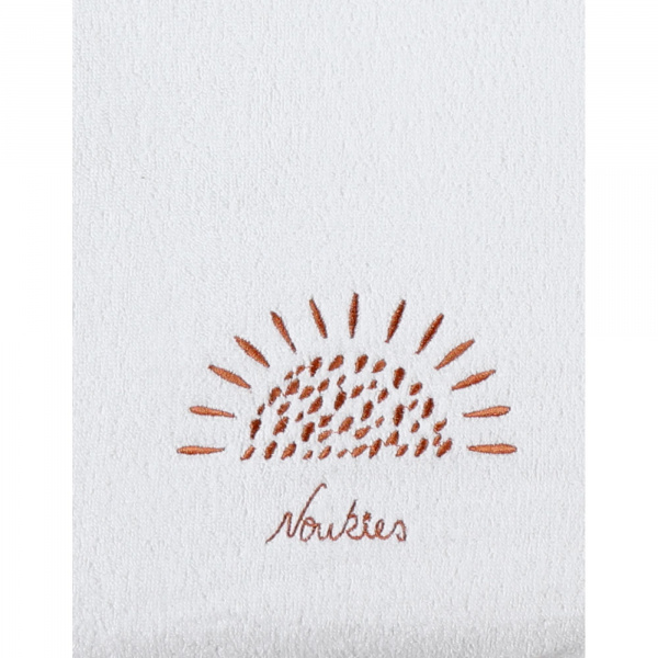 Matelas à langer 45x67 cm avec housse écru/caramel Noukies