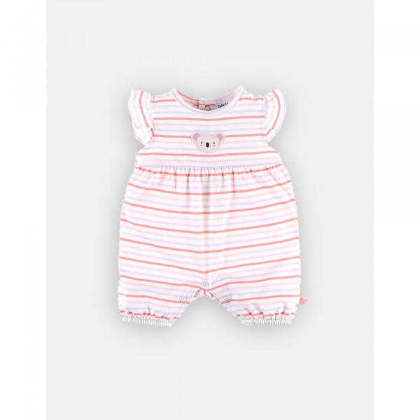 Combinaison rayée smart girl 1 mois Noukies