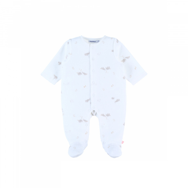 Pyjama velours naissance bali, moka & snow Noukies