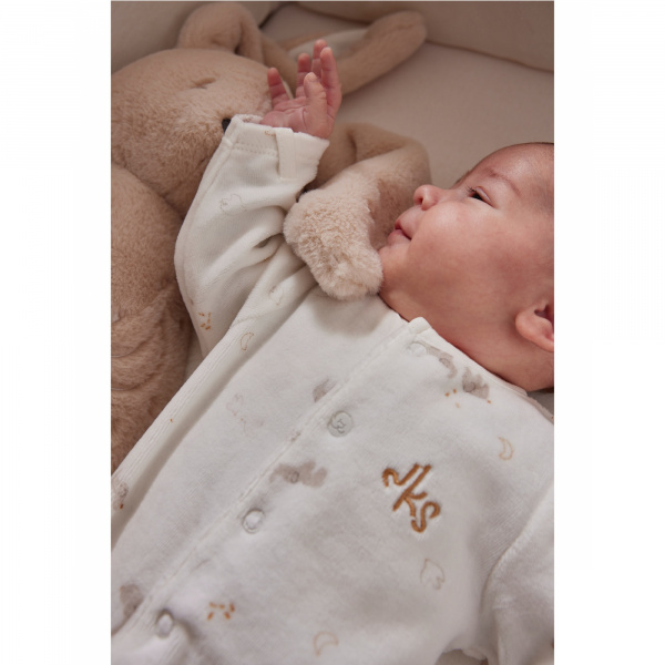 Pyjama velours bali 6 mois moka & snow Noukies