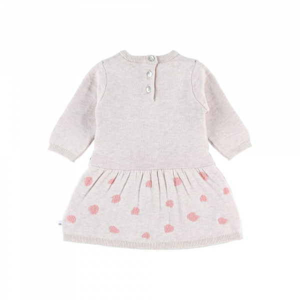 Robe girafe beige/rose 1 mois Noukies