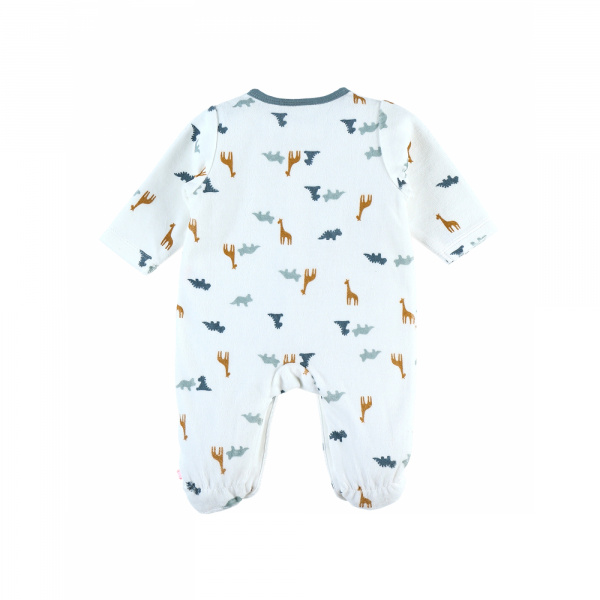 Pyjama bébé en velours stegi tiga et ops - 12 mois Noukies