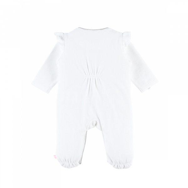 Pyjama 1 pièce velours babou & kendi écru 9 mois Noukies