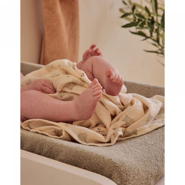 Lot de 3 langes en mousseline 70x70cm fluffy, orso & lily Noukies