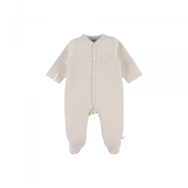 Pyjama dors-bien en coton beige 1m Noukies